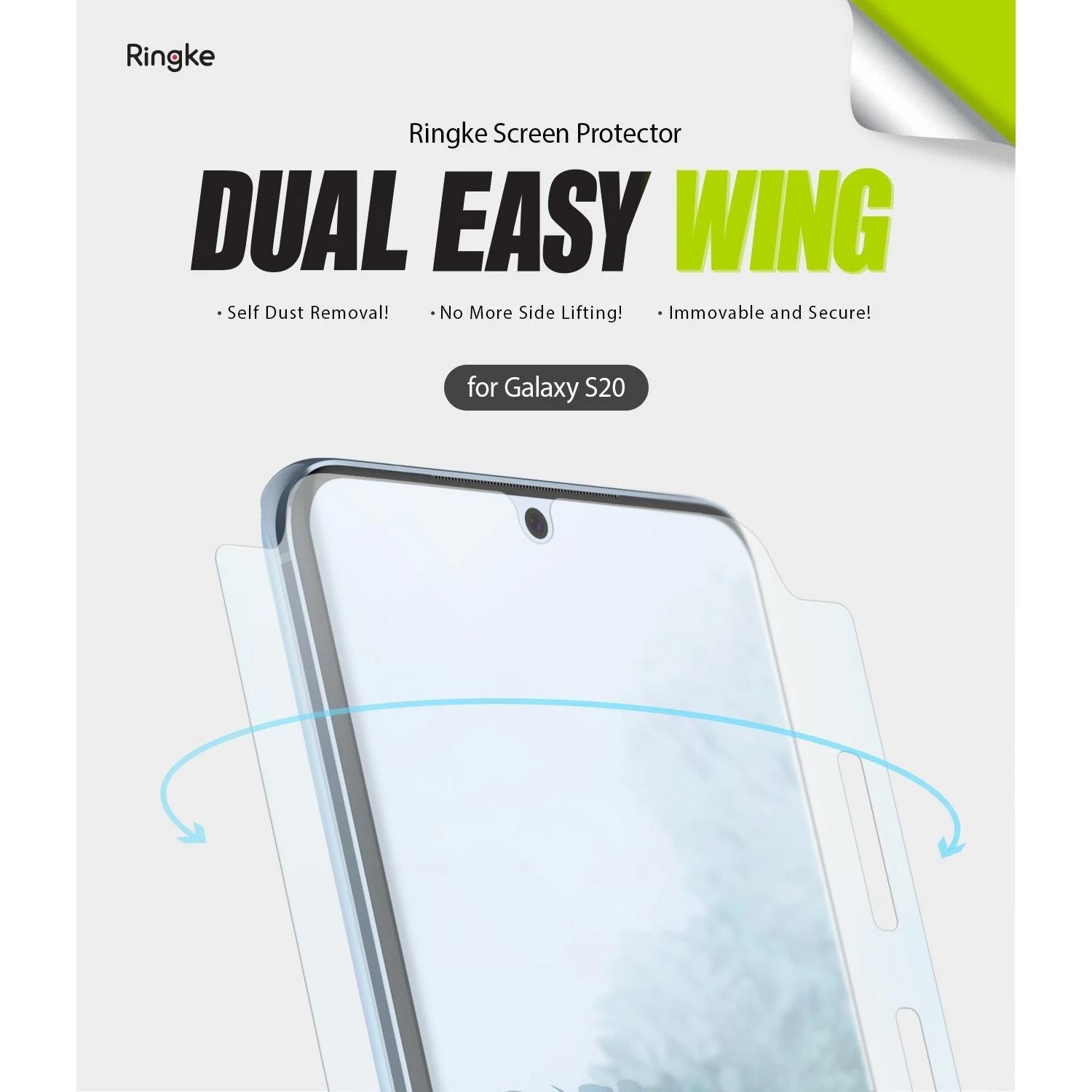 Dual Easy Wing Screen Protector Galaxy S20 (2-pack)