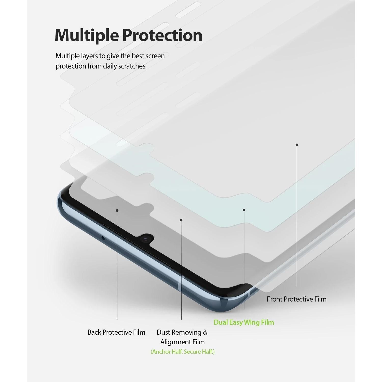 Dual Easy Wing Screen Protector Galaxy S20 (2-pack)