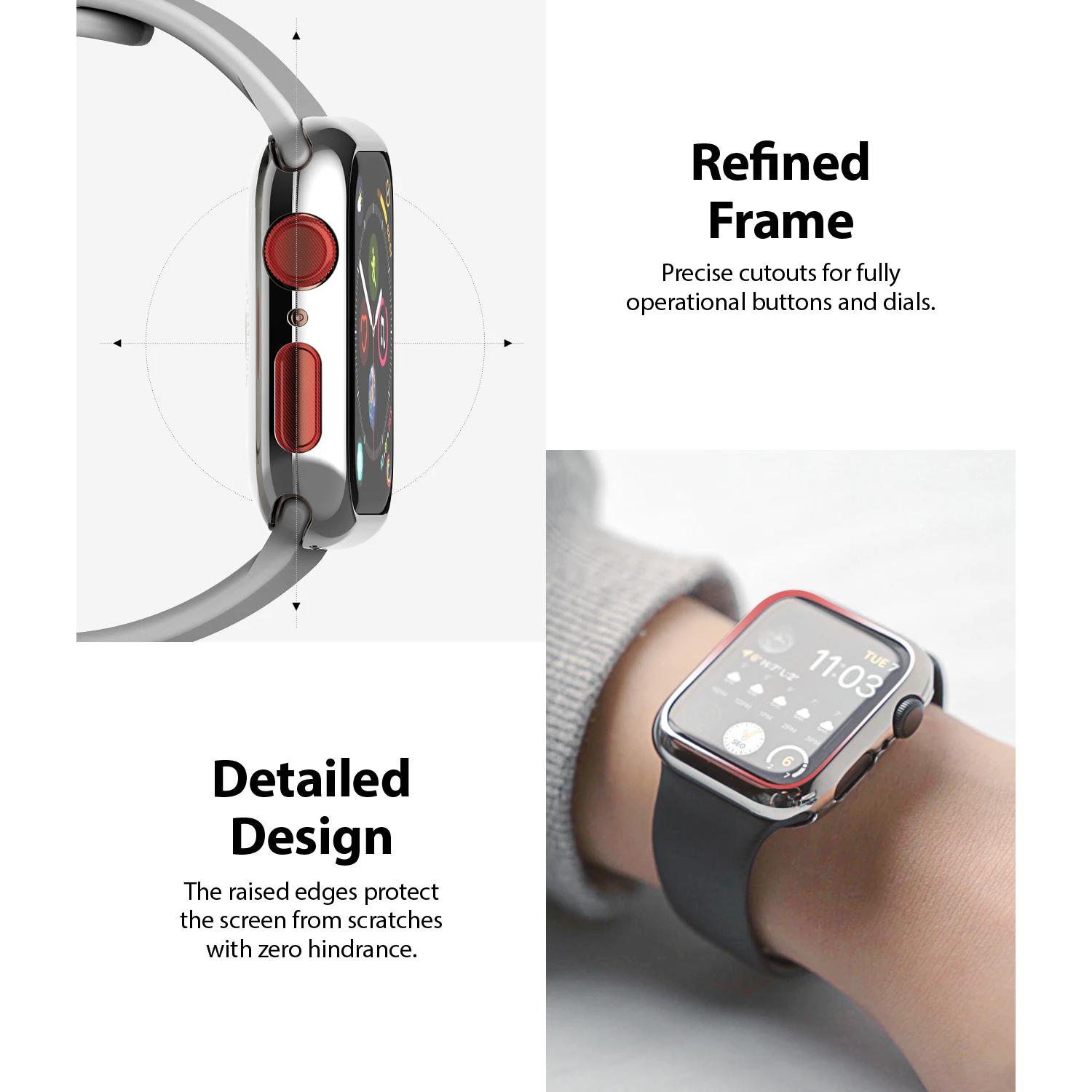 Full Frame Case Apple Watch 44mm Silver