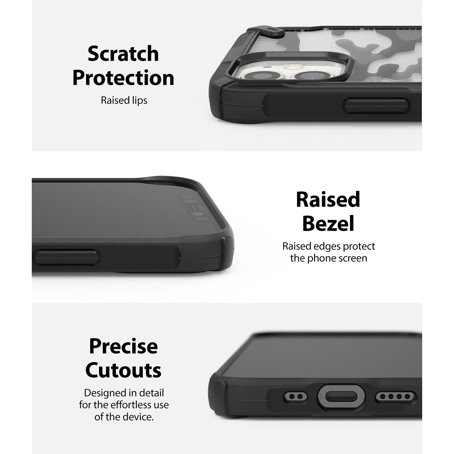 Fusion X Case iPhone 12 Mini Camo Black
