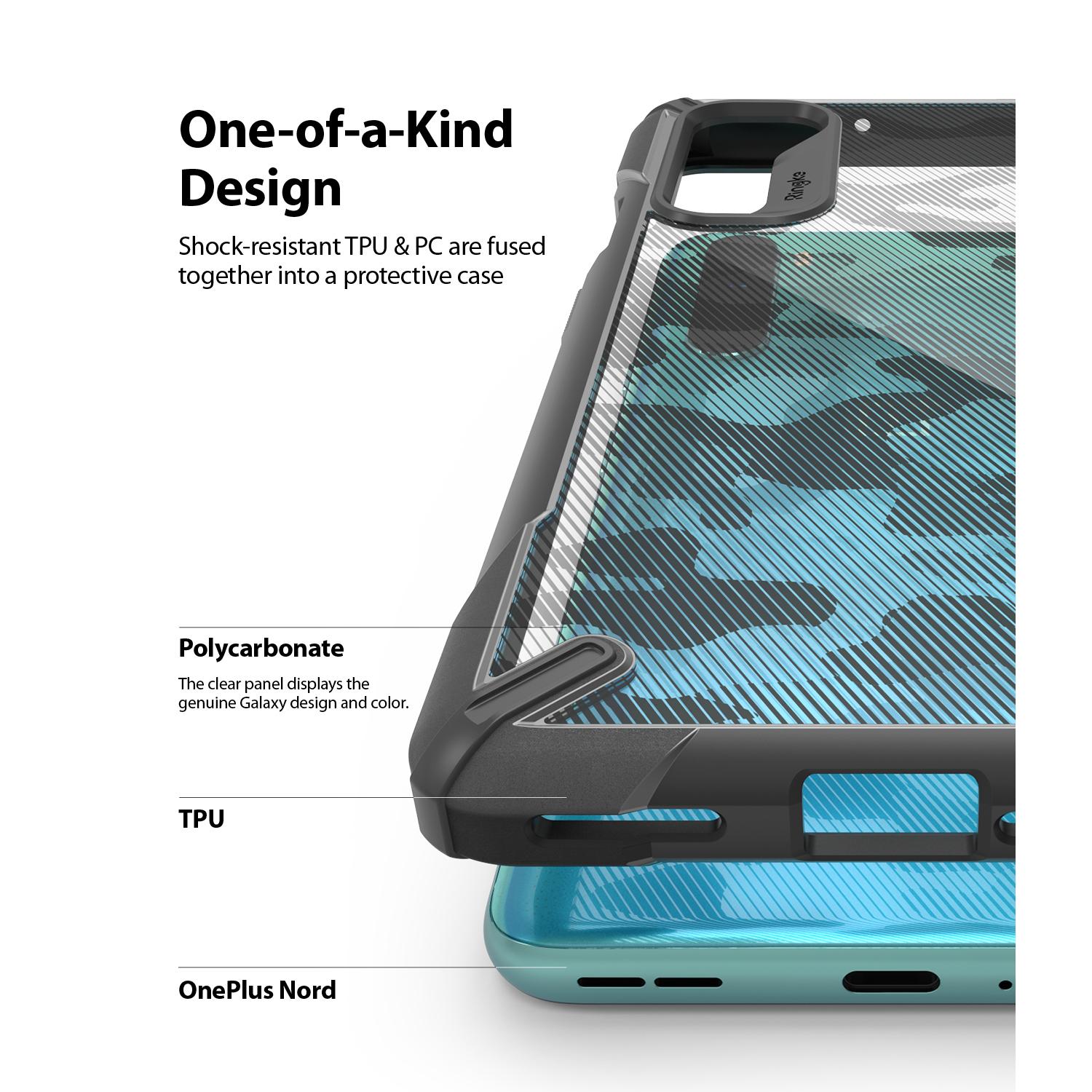 Fusion X Design Case OnePlus Nord Camo Black