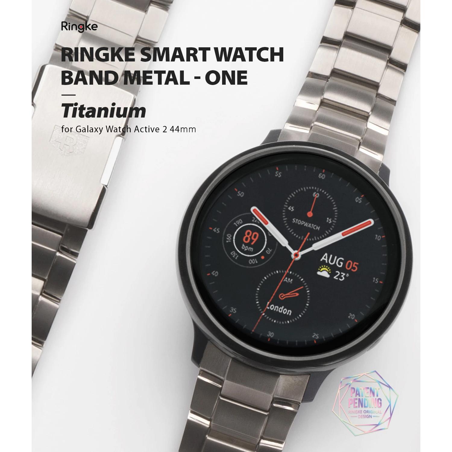 Metal One Titanium Armband Galaxy Watch Active 2 44mm Silver