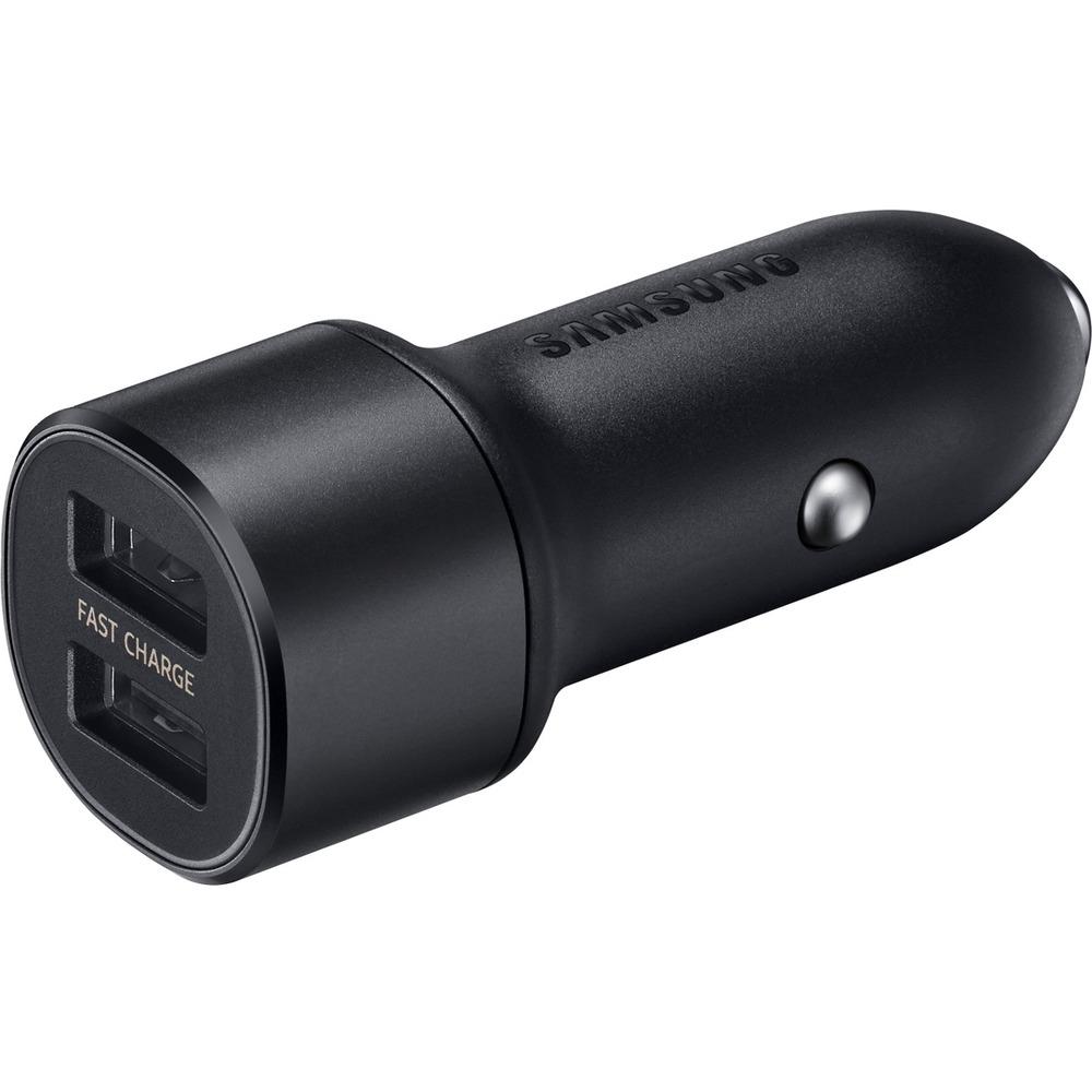 Dual Car Fast Charger 15W USB-C svart