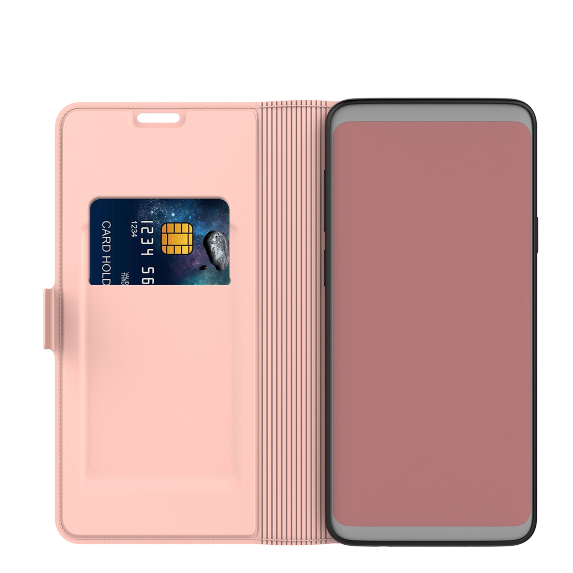 Slim Card Wallet iPhone 13 Pro Max roséguld