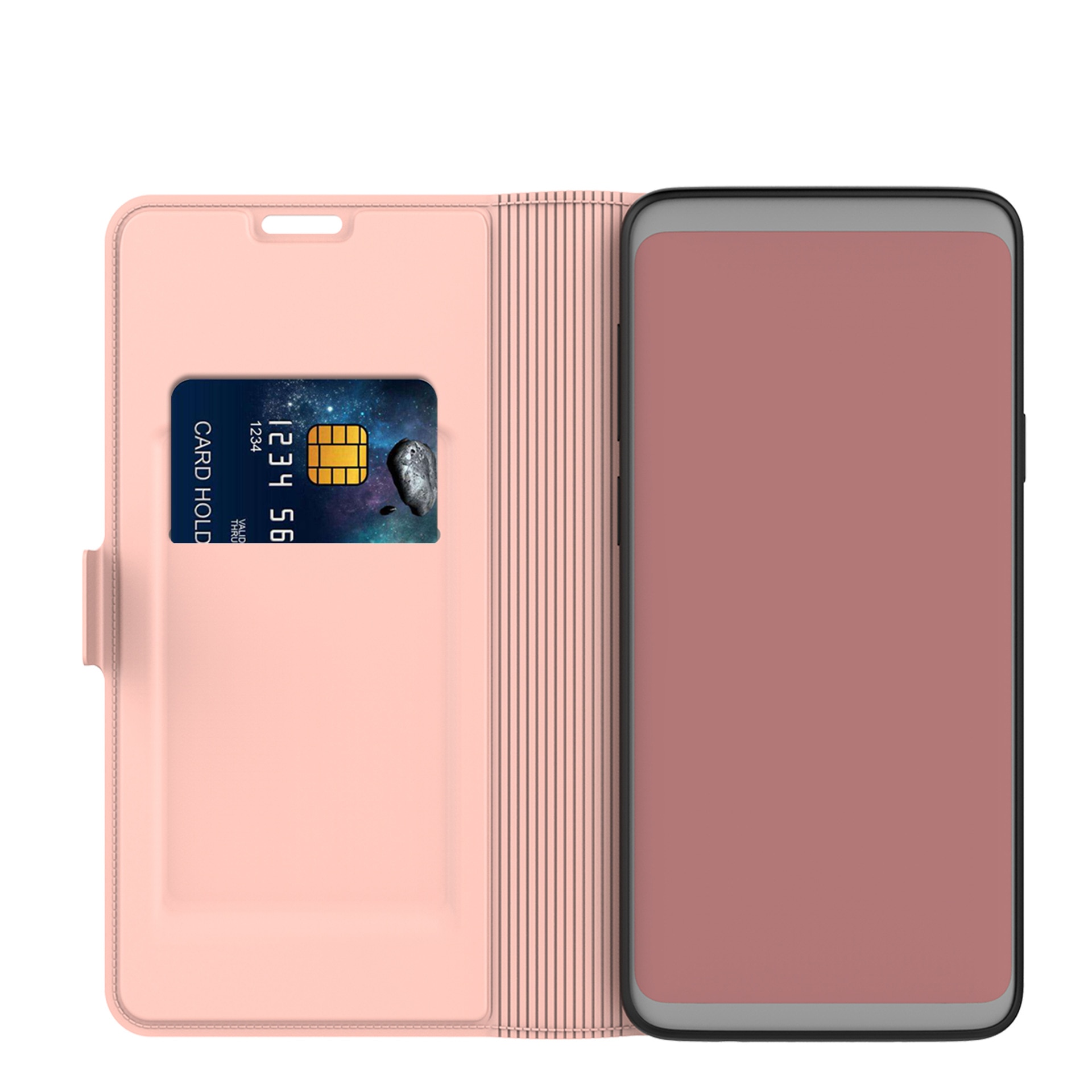 Slim Card Wallet iPhone 13 Pro roséguld