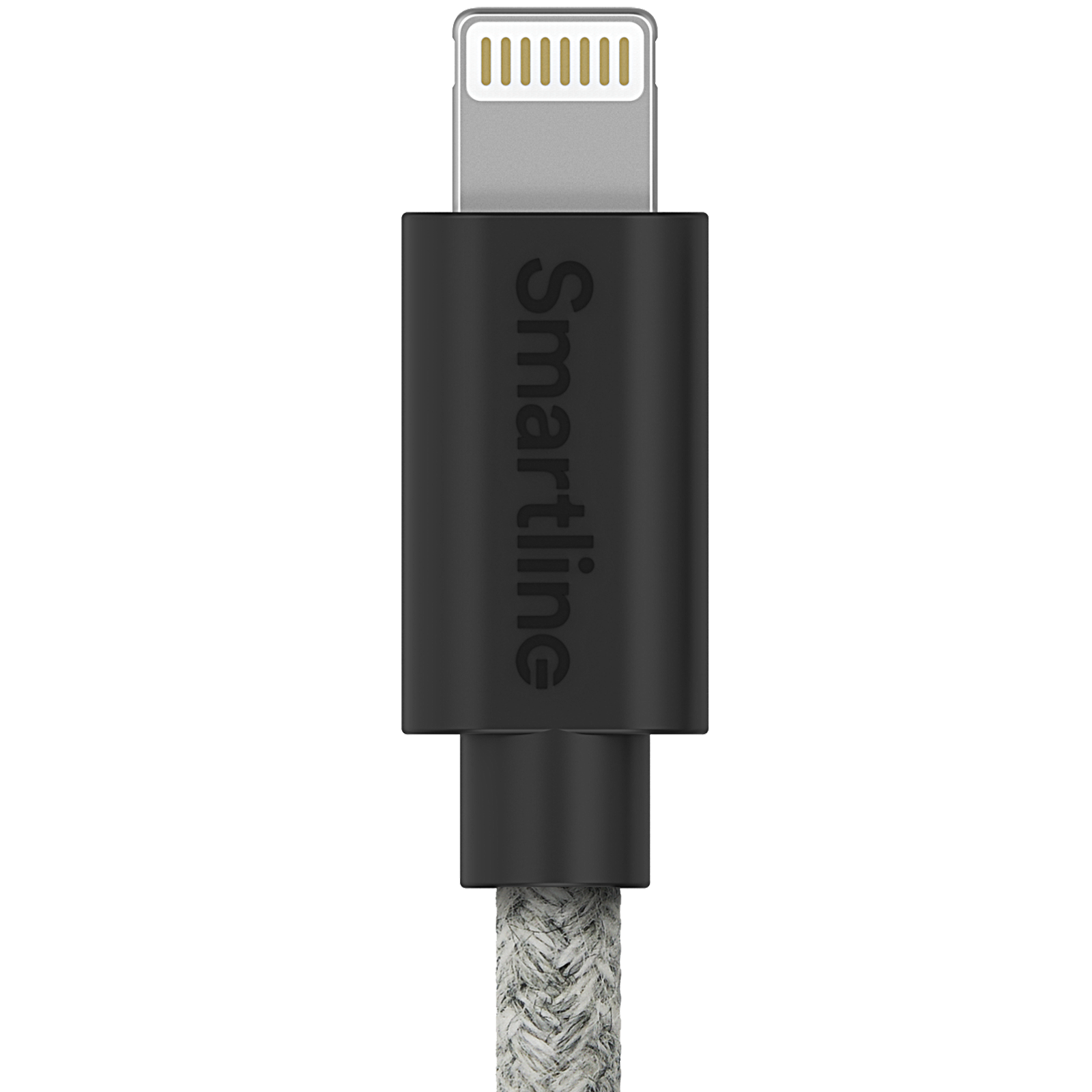 Fuzzy USB-kabel Lightning 2m Grå