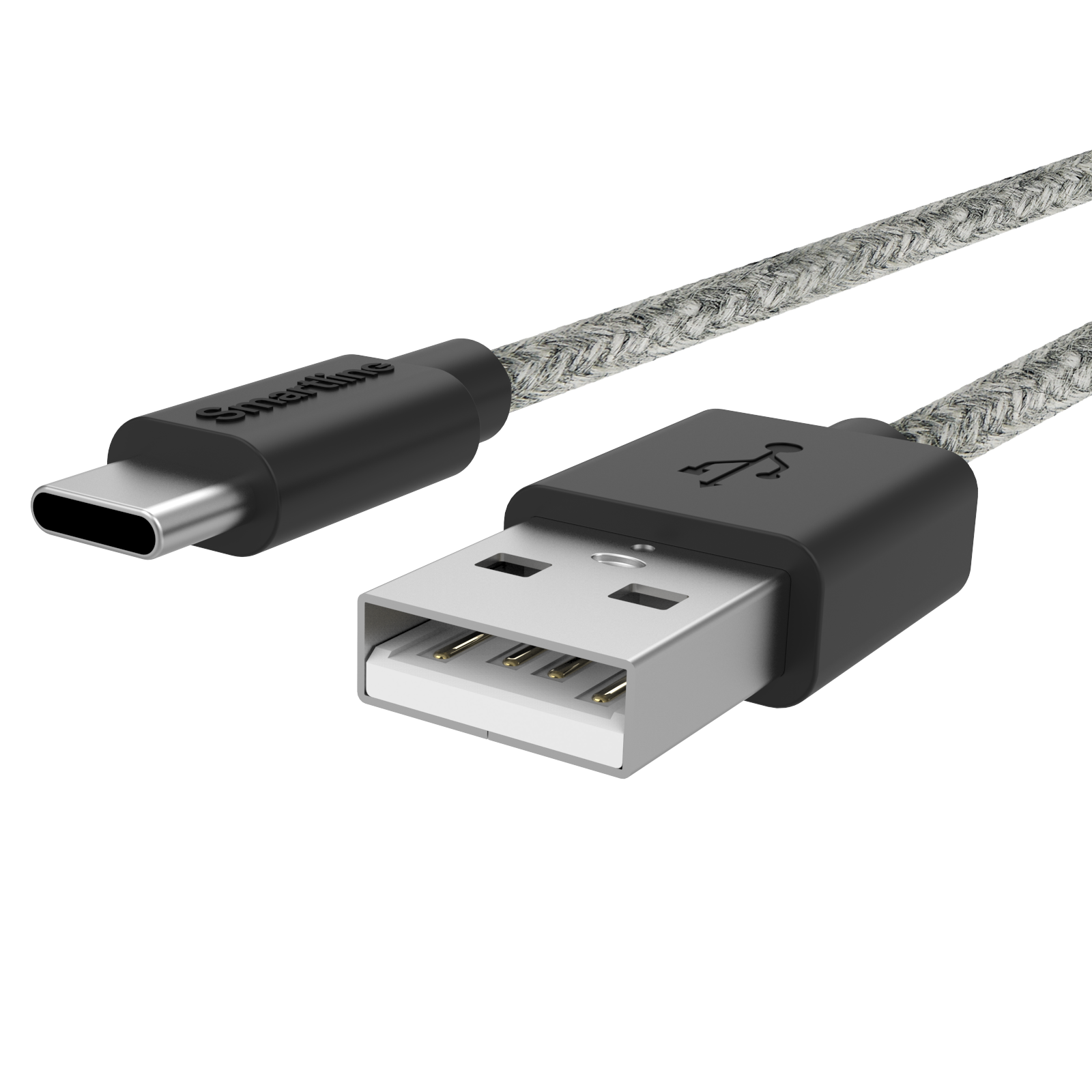 Fuzzy USB-kabel USB-C 2m Grå