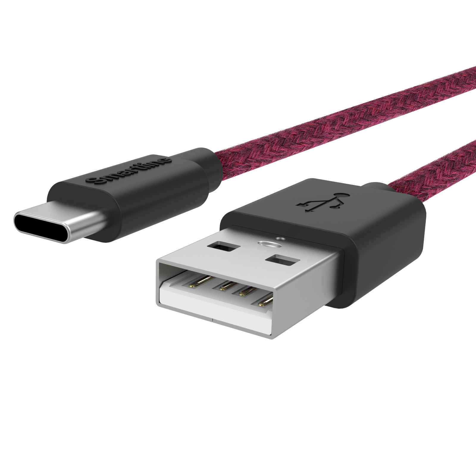 Fuzzy USB-kabel USB-C 2m Lila