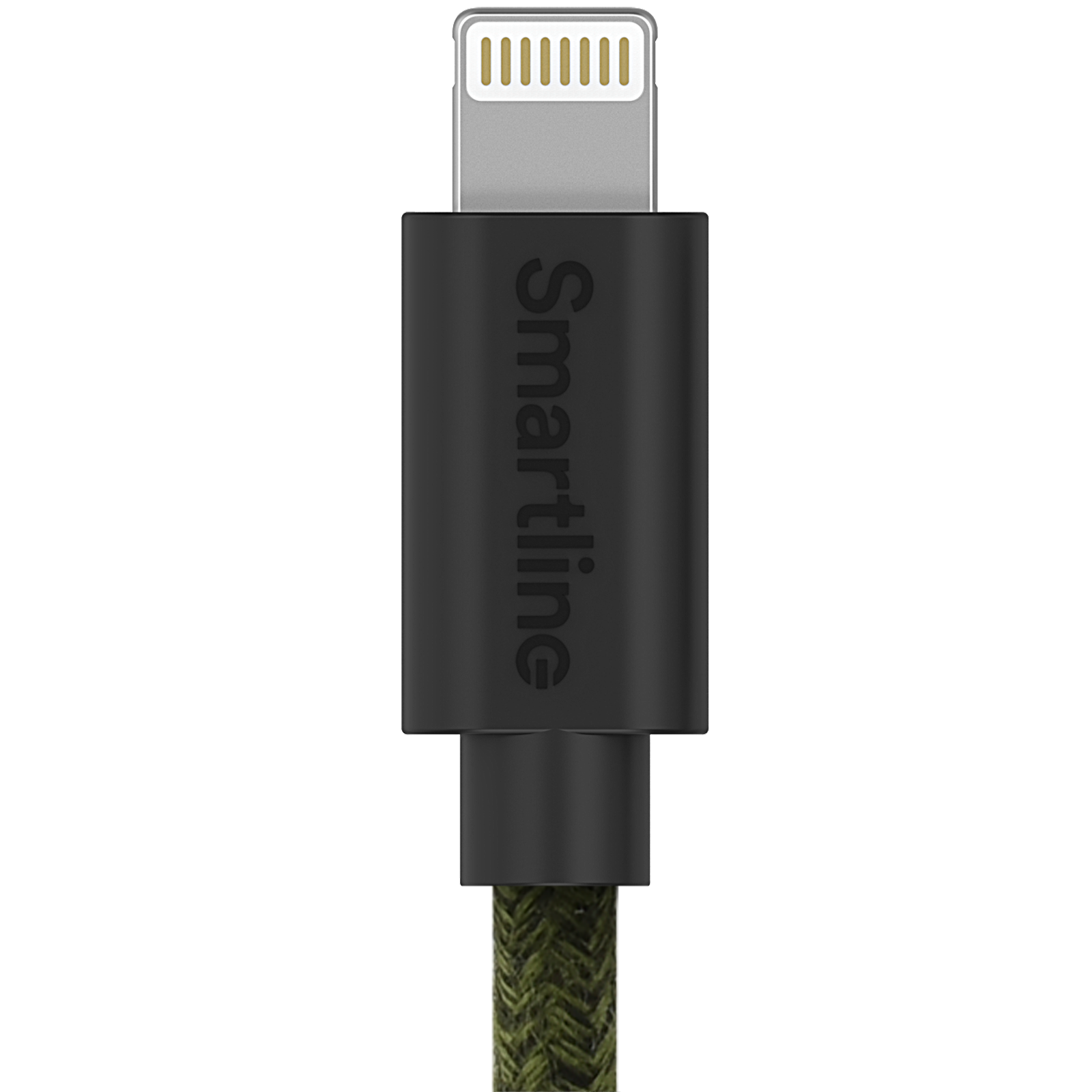 Fuzzy USB-kabel Lightning 2m Grön