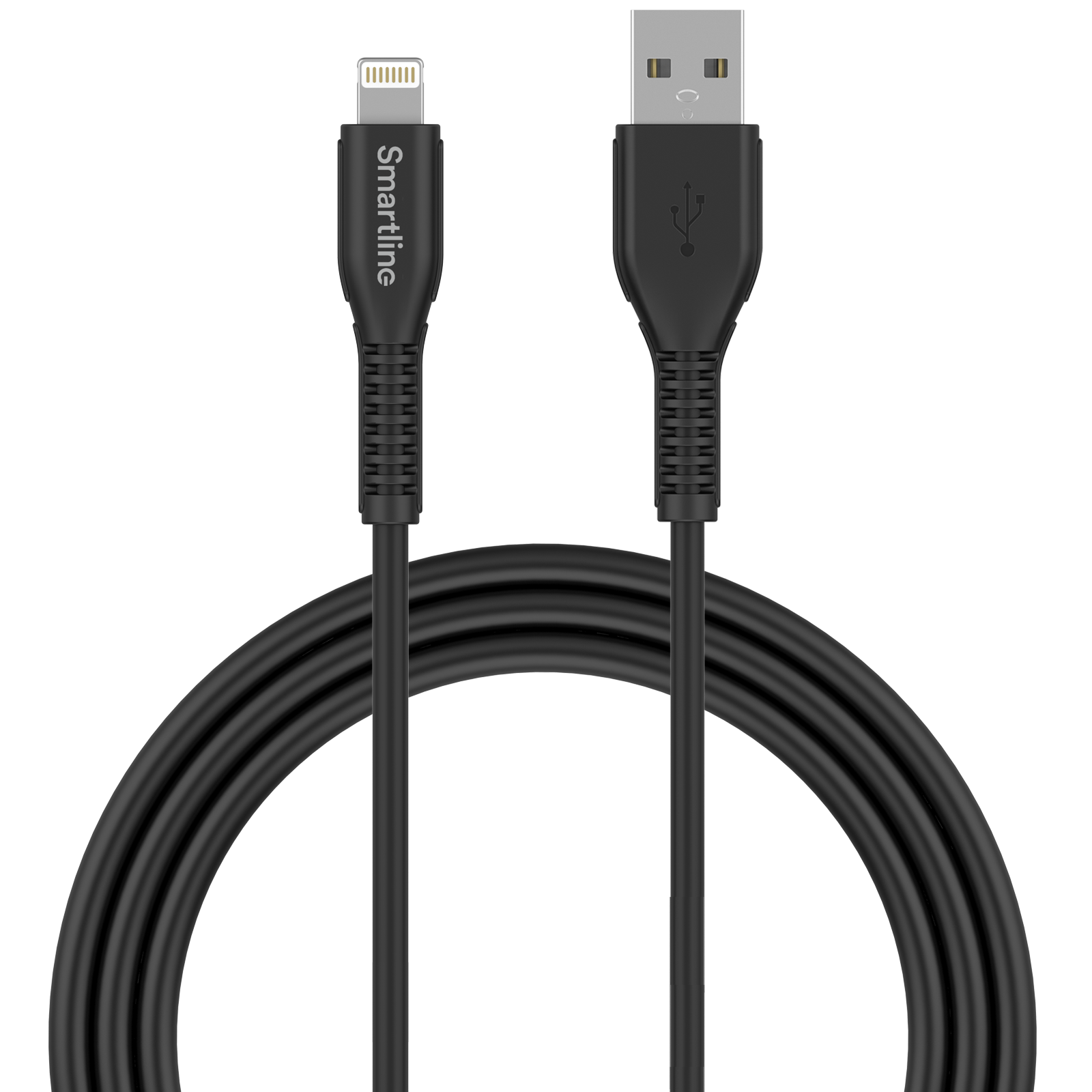 Strong USB-kabel Lightning 2m Svart