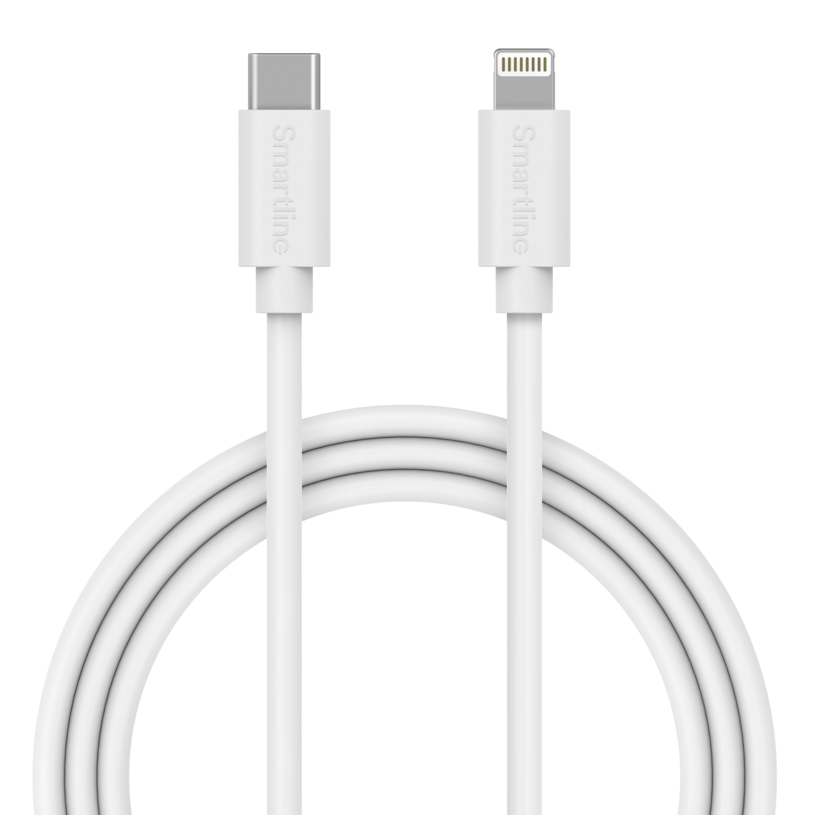 Lång USB-kabel USB-C - Lightning 2m iPad Mini 3 7.9 (2014) vit