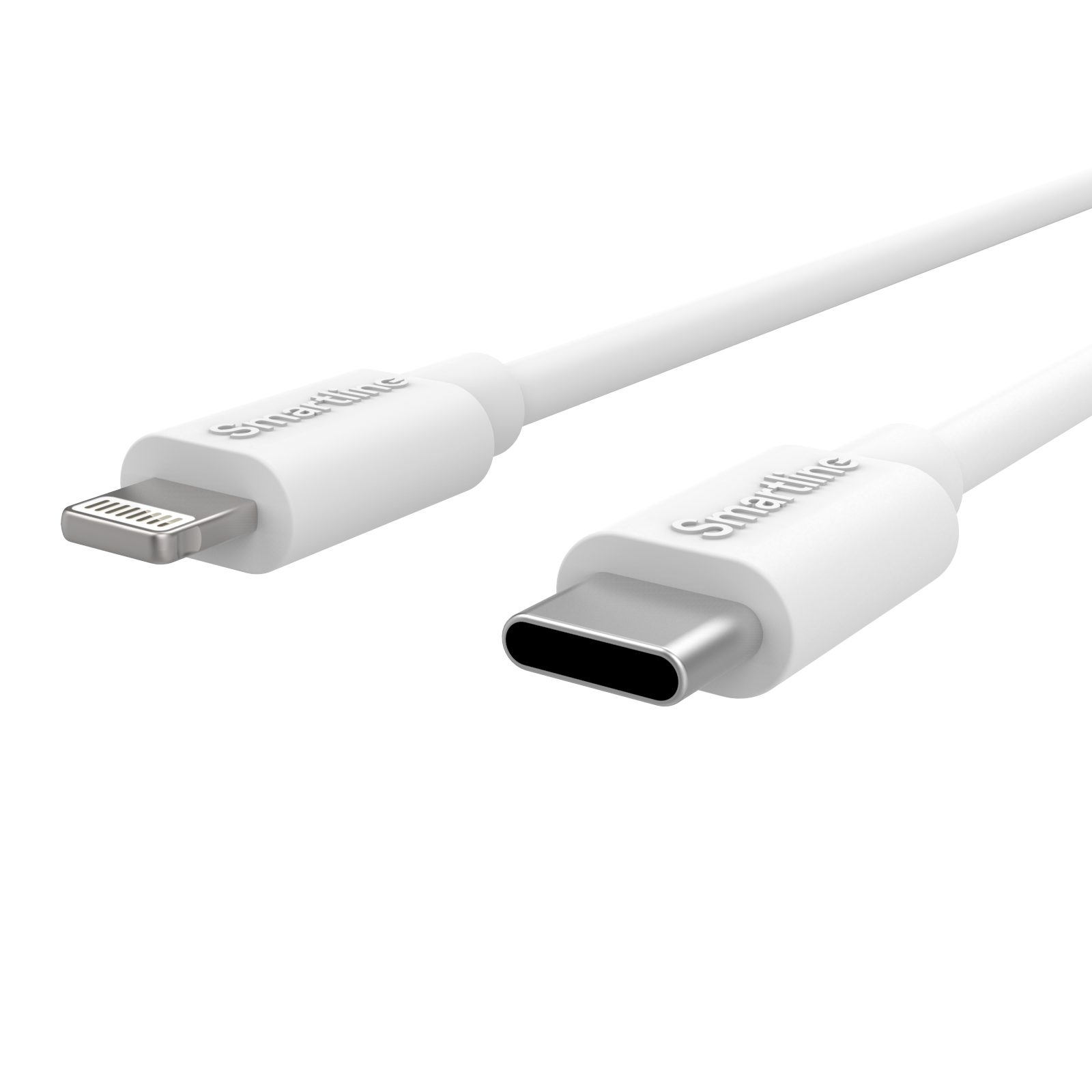 Lång USB-kabel USB-C - Lightning 2m iPad 10.2 8th Gen (2020) vit