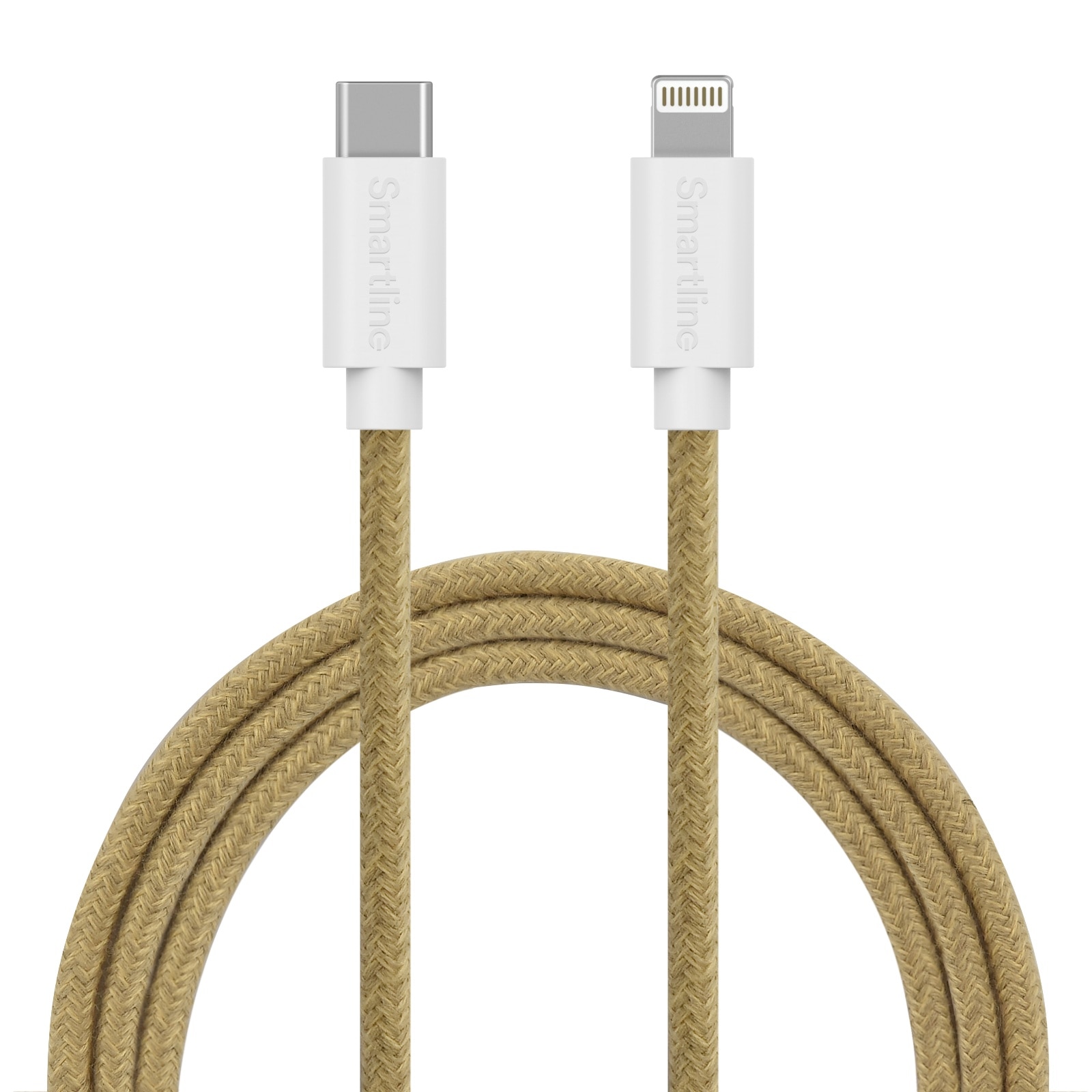 Fuzzy USB-kabel USB-C -> Lightning 2m Sand