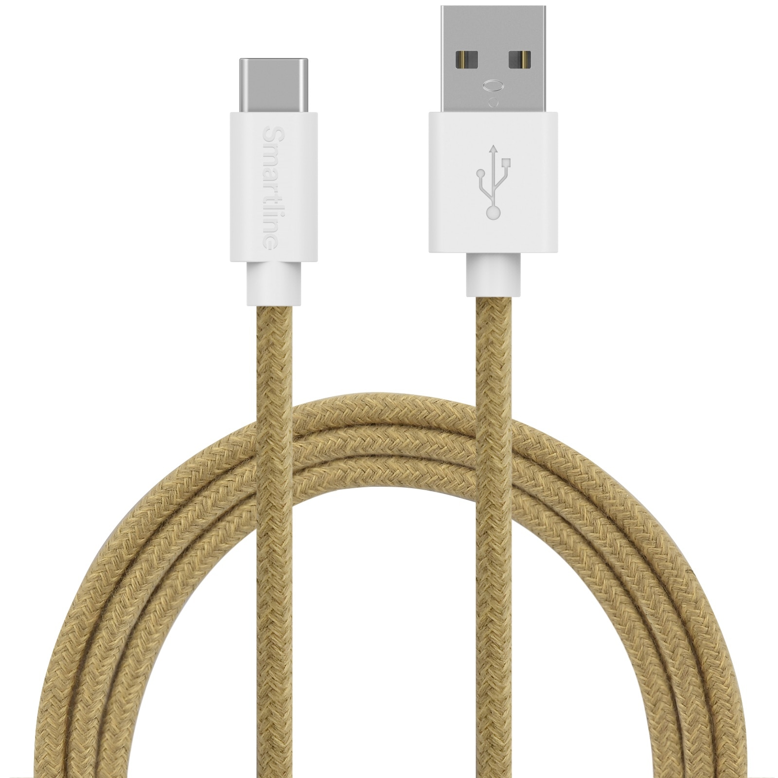 Fuzzy USB-kabel USB-C 2m Sand