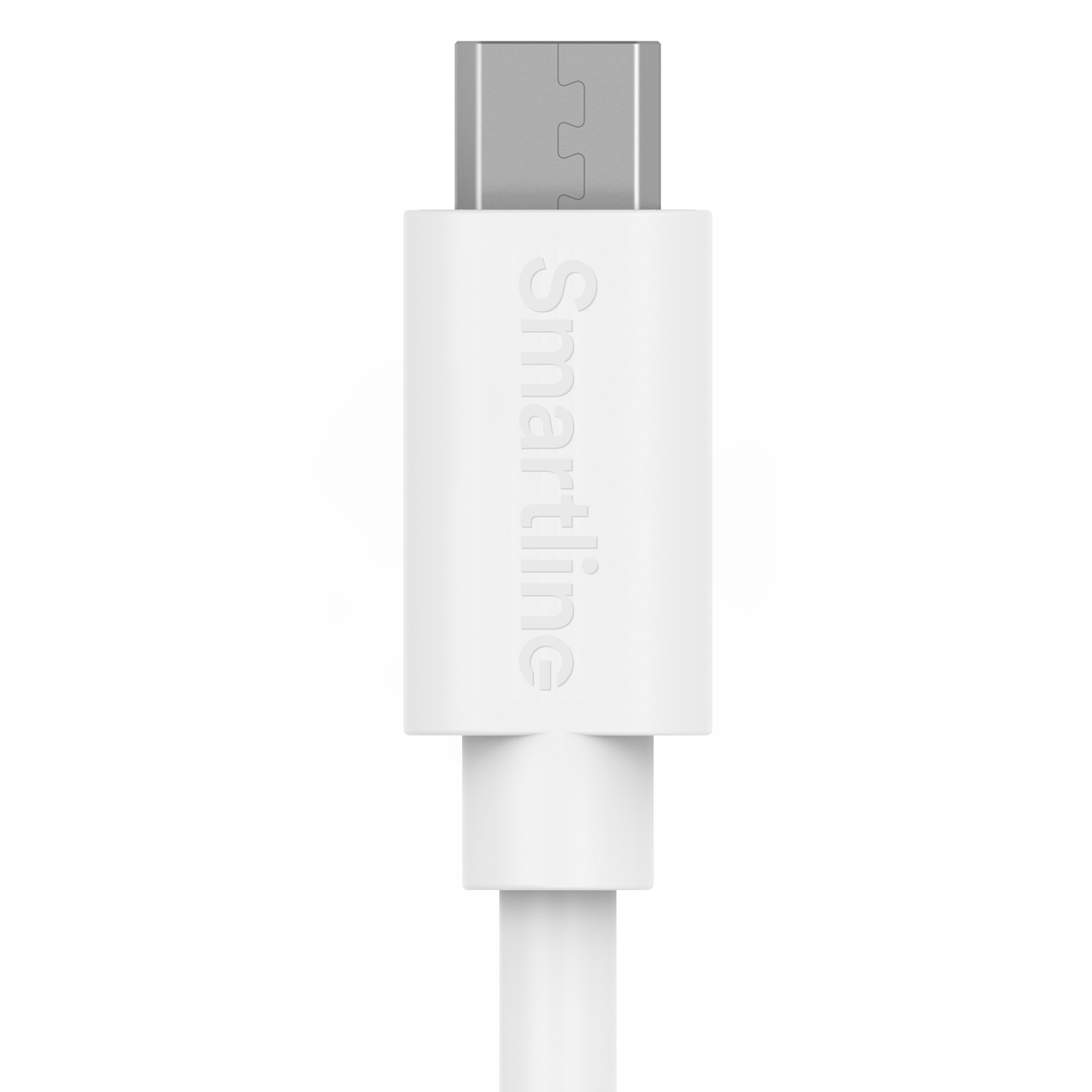 USB-kabel MicroUSB 2m Vit