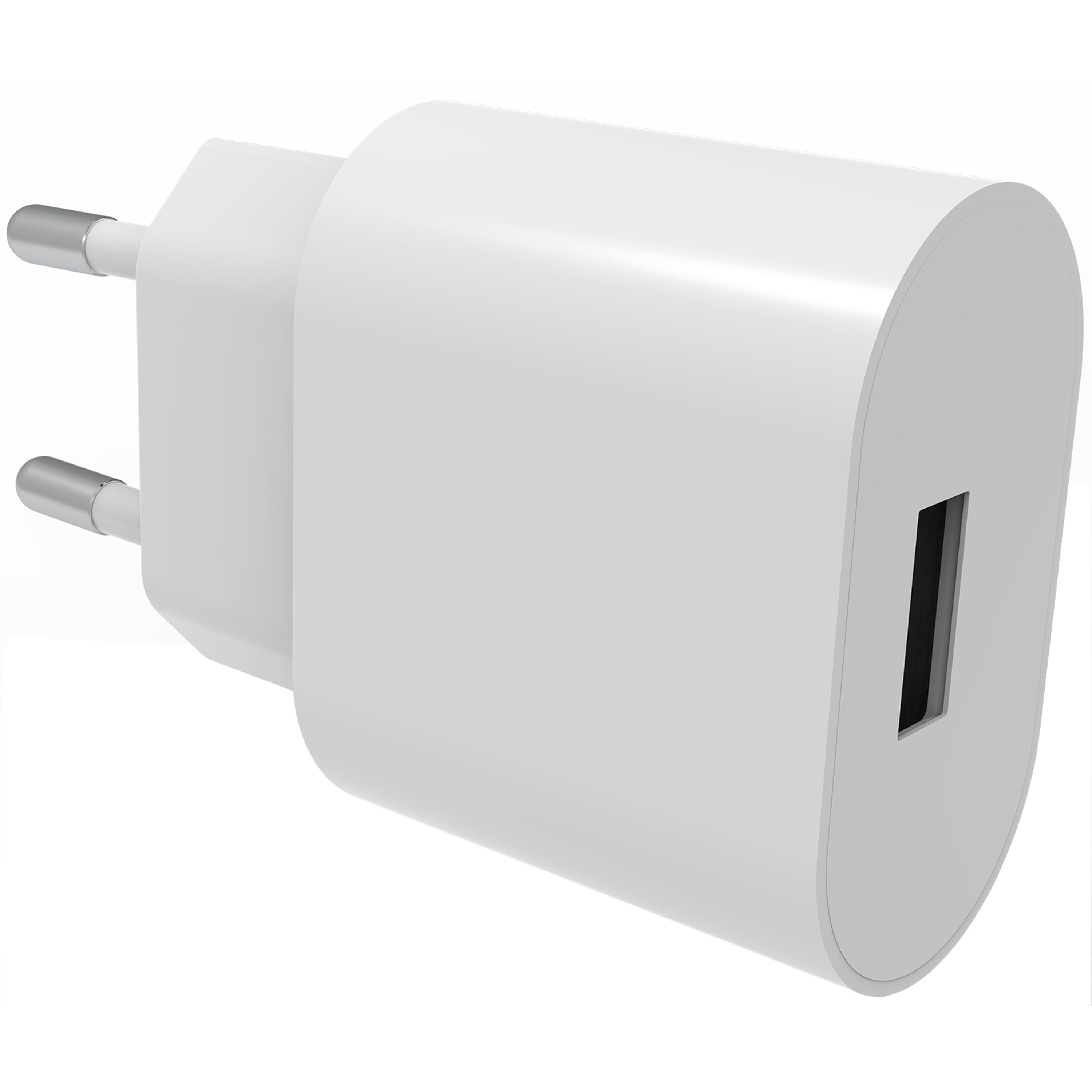 USB Väggladdare 2.4A Vit