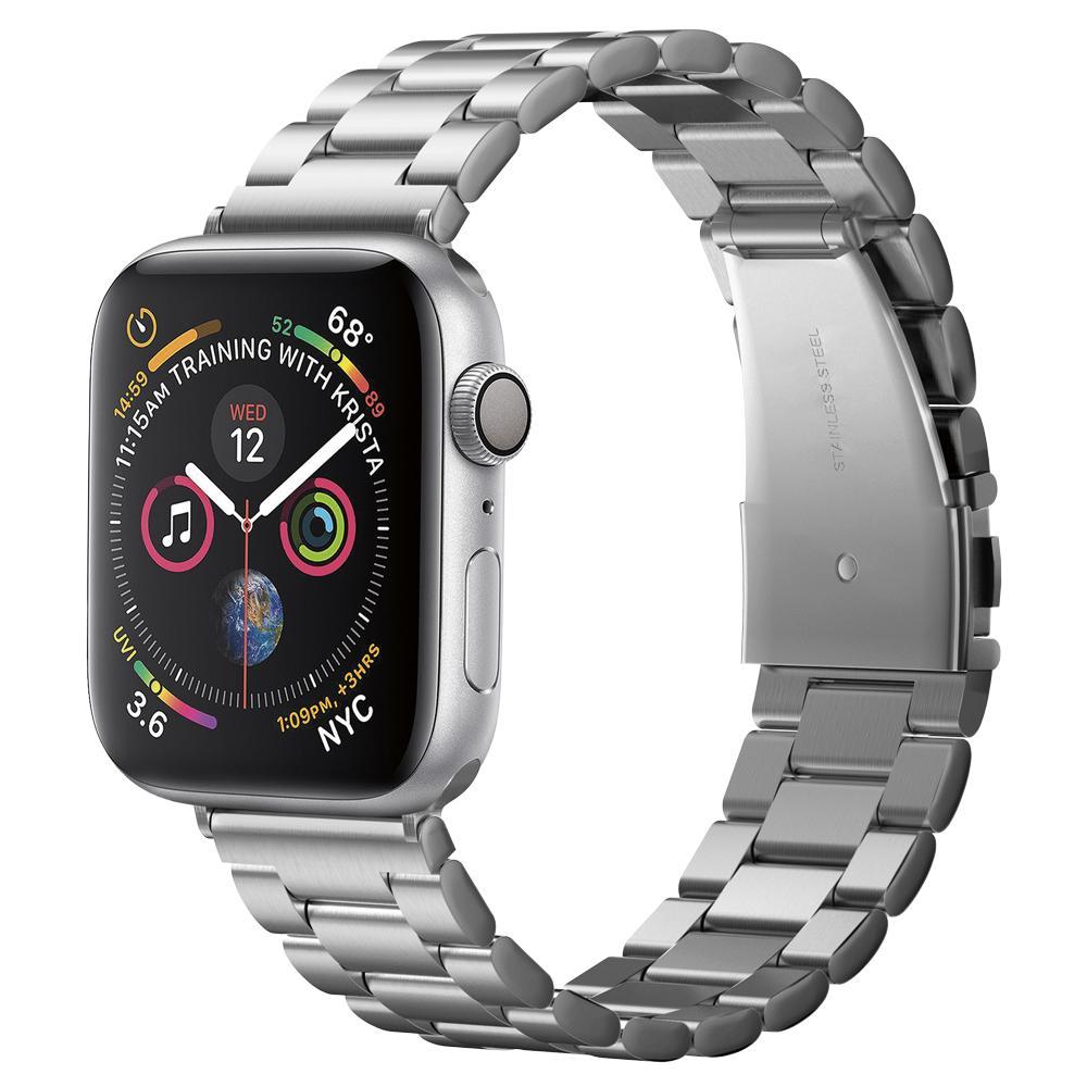 Apple Watch 45mm Series 7 Armband Modern Fit Silver