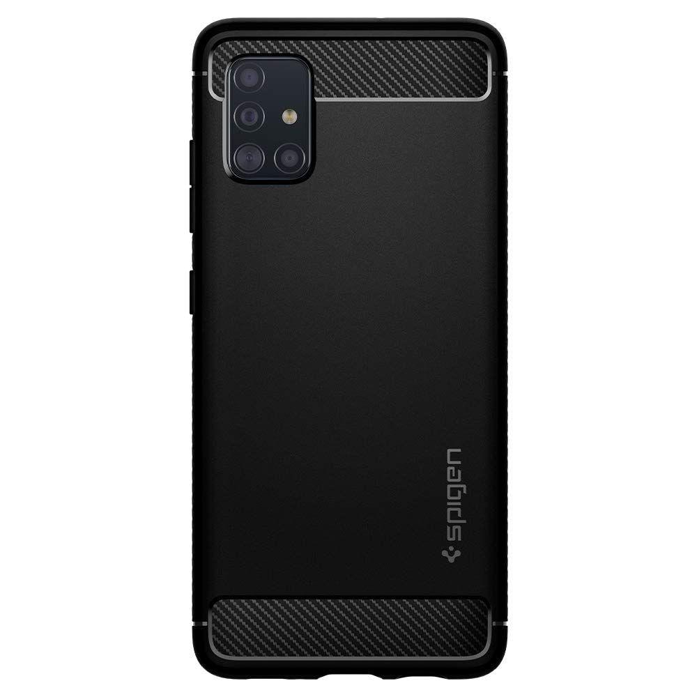 Galaxy A51 Case Rugged Armor Black