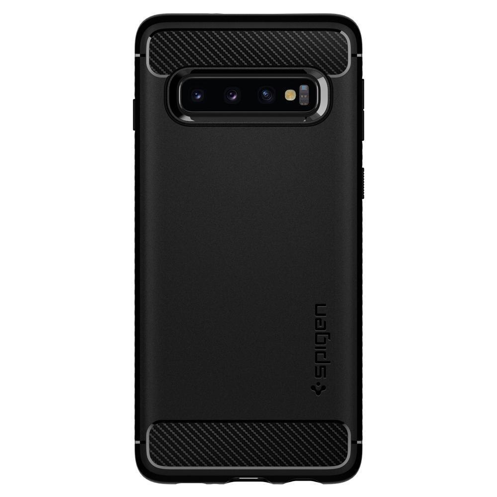 Galaxy S10 Plus Case Rugged Armor Black