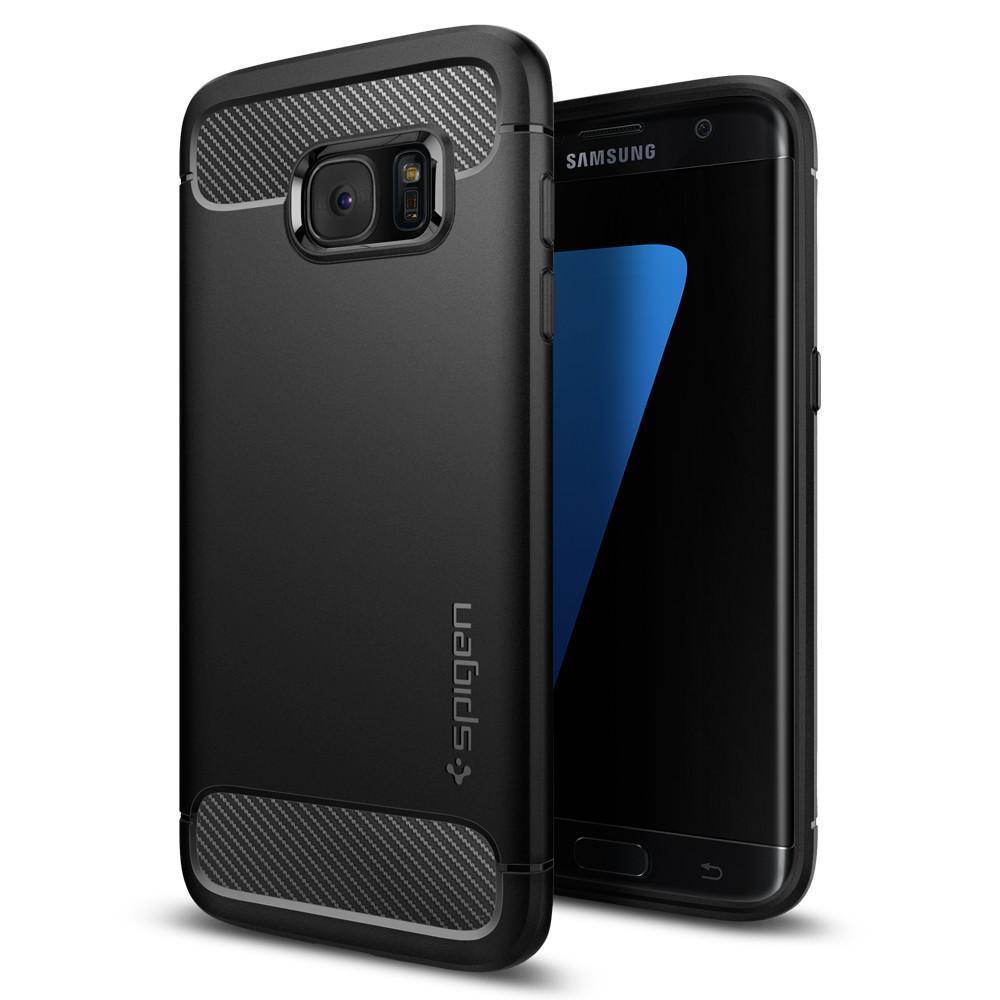 Galaxy S7 Edge Rugged Armor Case Black