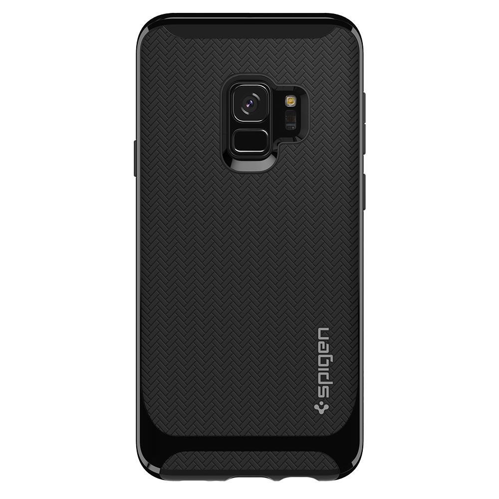 Galaxy S9 Case Neo Hybrid Shiny Black