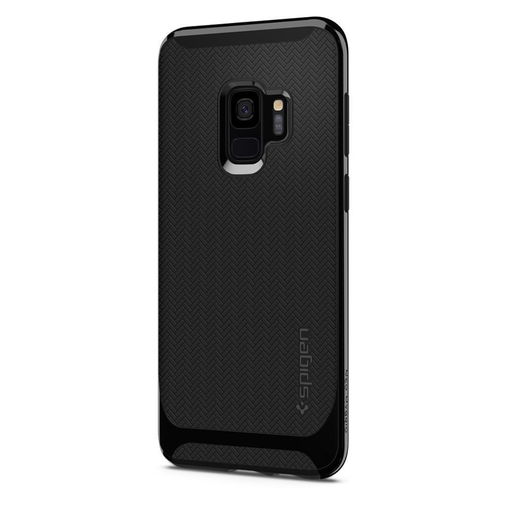 Galaxy S9 Case Neo Hybrid Shiny Black
