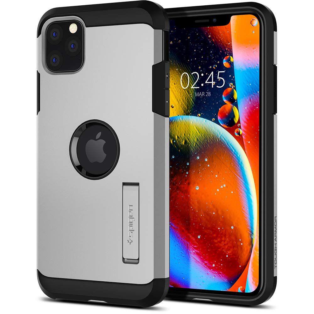 iPhone 11 Pro Case Tough Armor Satin Silver