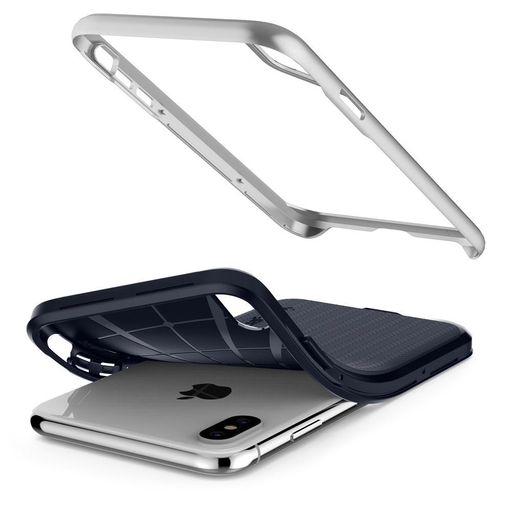 iPhone XS Max Case Neo Hybrid Satin Silver