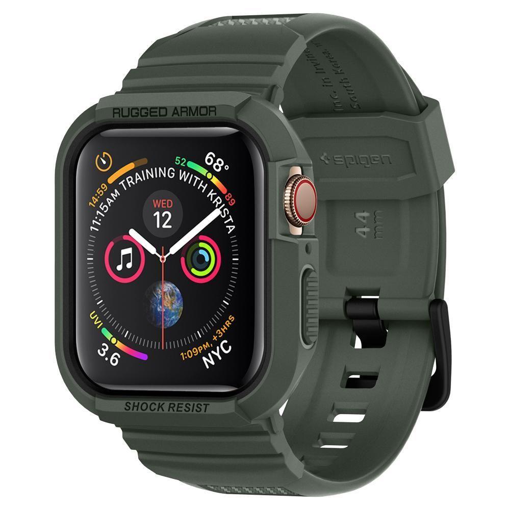 Apple Watch SE 44mm Case Rugged Armor Pro Military Green