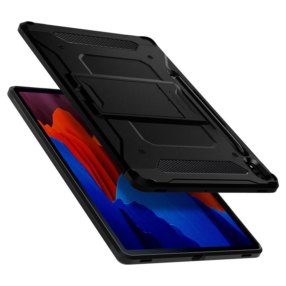 Galaxy Tab S7 Plus 12.4 Case Tough Armor Pro Black