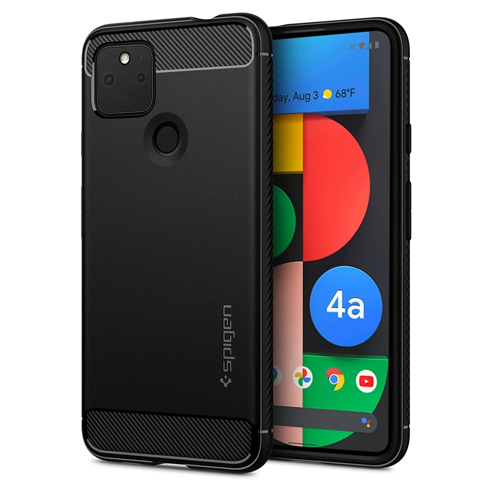 Google Pixel 4a 5G Case Rugged Armor Black