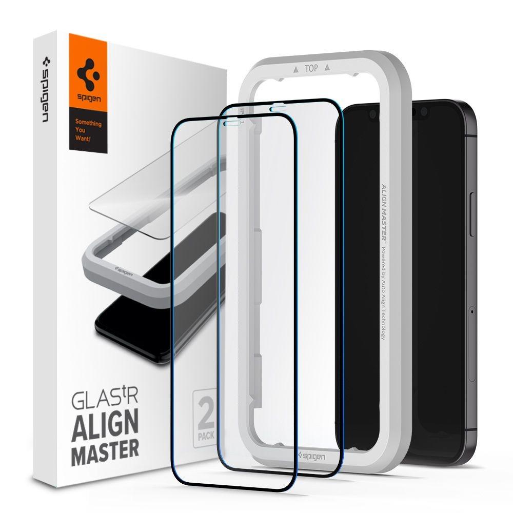 iPhone 12/12 Pro AlignMaster GLAS.tR (2-pack) Black