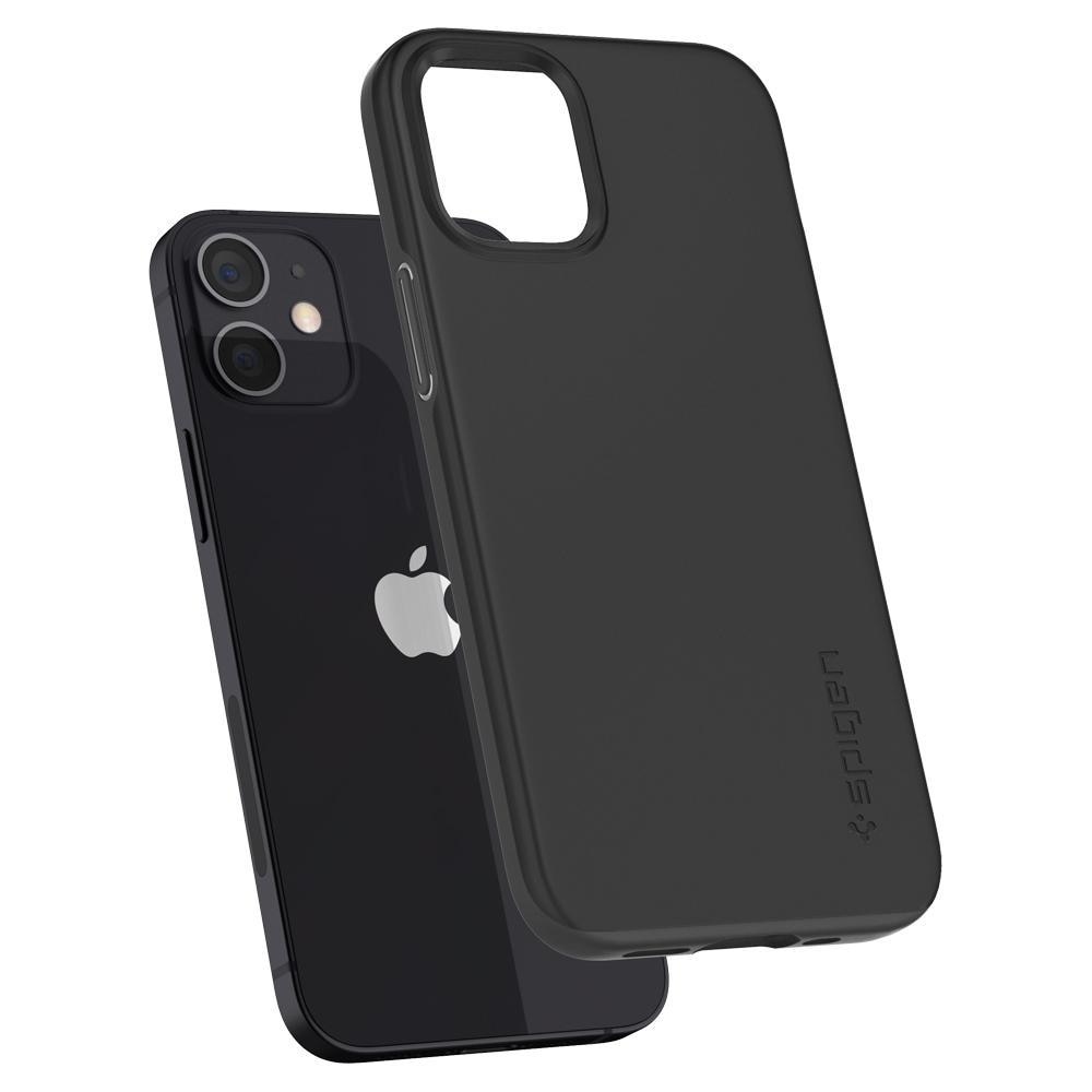 iPhone 12 Mini Case Thin Fit Black