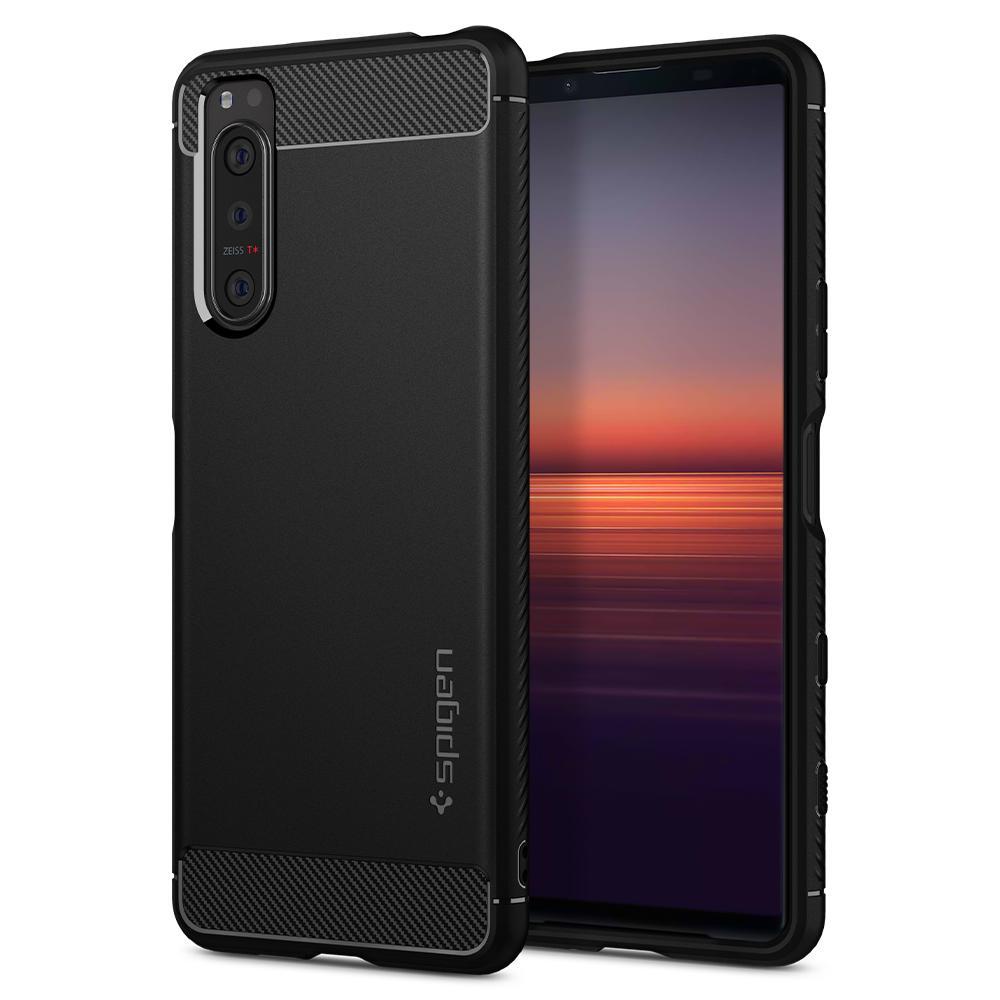 Sony Xperia 5 II Case Rugged Armor Black