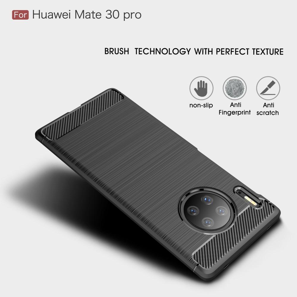 Huawei Mate 30 Pro Skal TPU Brushed Svart