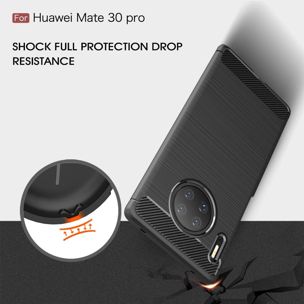 Huawei Mate 30 Pro Skal TPU Brushed Svart