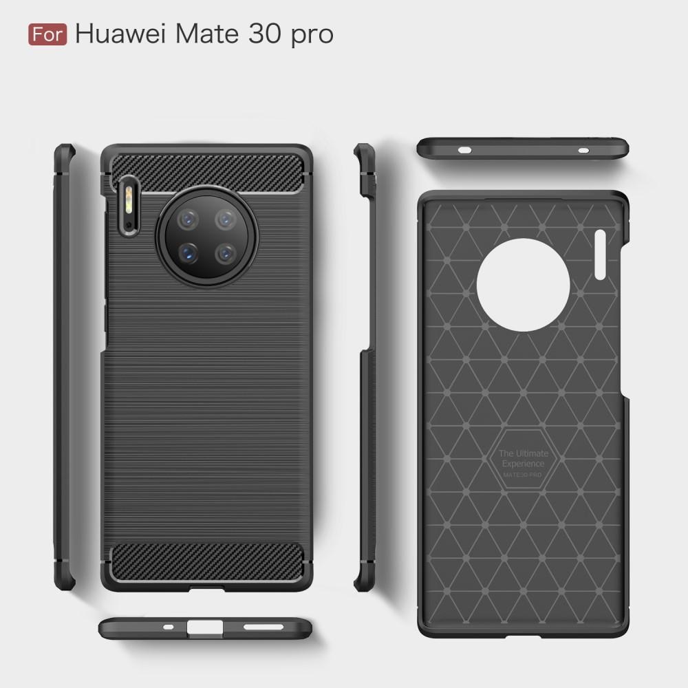 Huawei Mate 30 Pro Skal TPU Brushed Svart