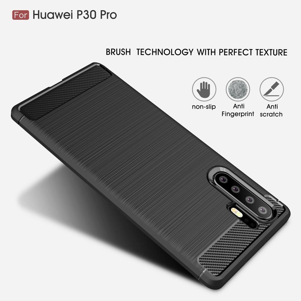Huawei P30 Pro Skal TPU Brushed Svart