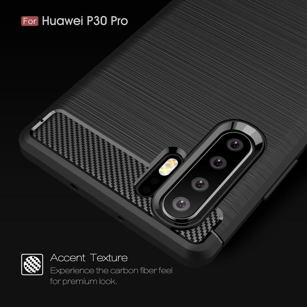 Huawei P30 Pro Skal TPU Brushed Svart