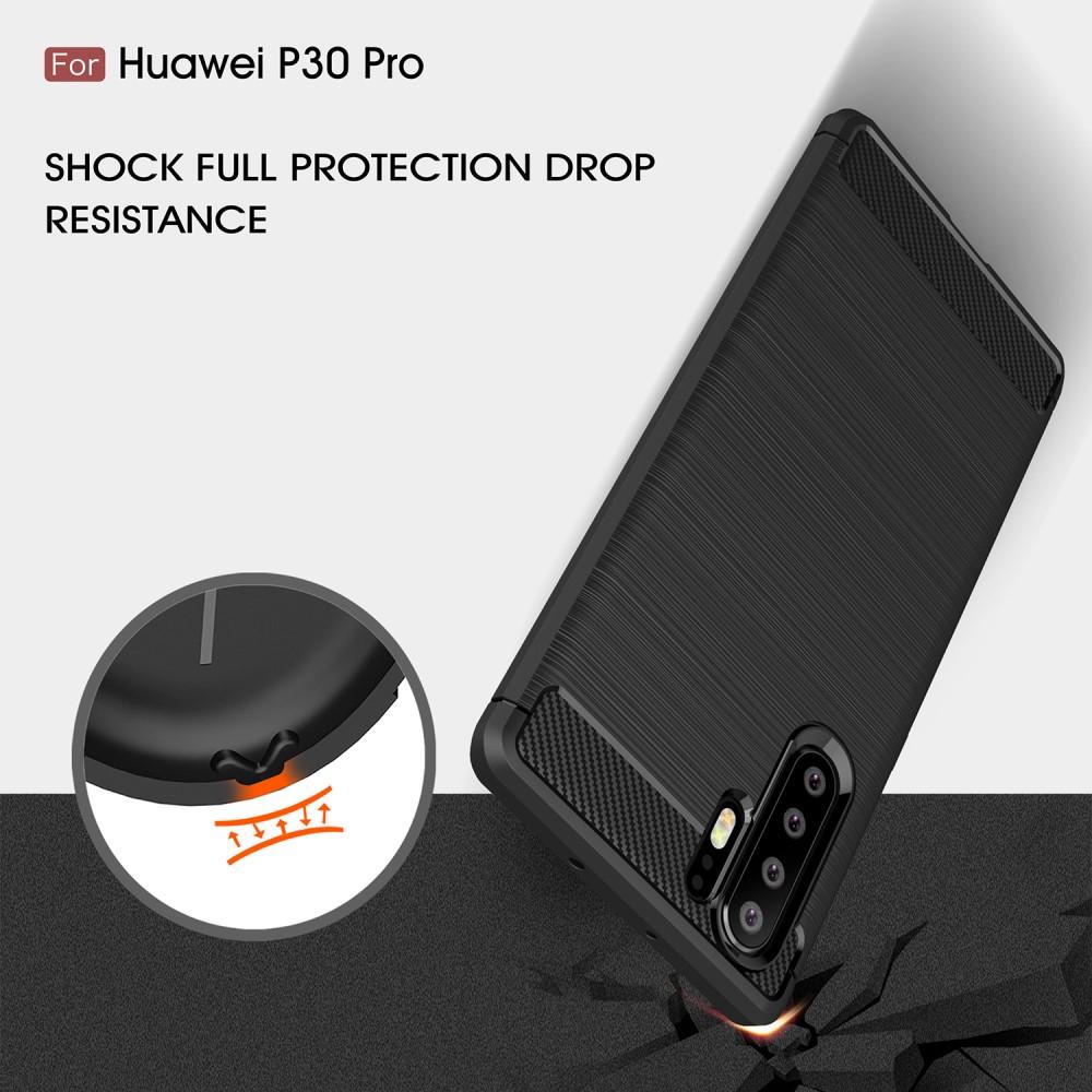 Huawei P30 Pro Skal TPU Brushed Svart