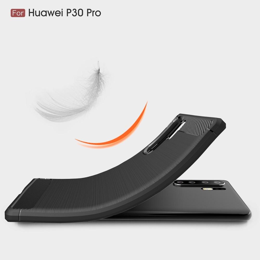 Huawei P30 Pro Skal TPU Brushed Svart