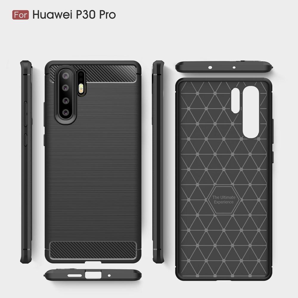 Huawei P30 Pro Skal TPU Brushed Svart