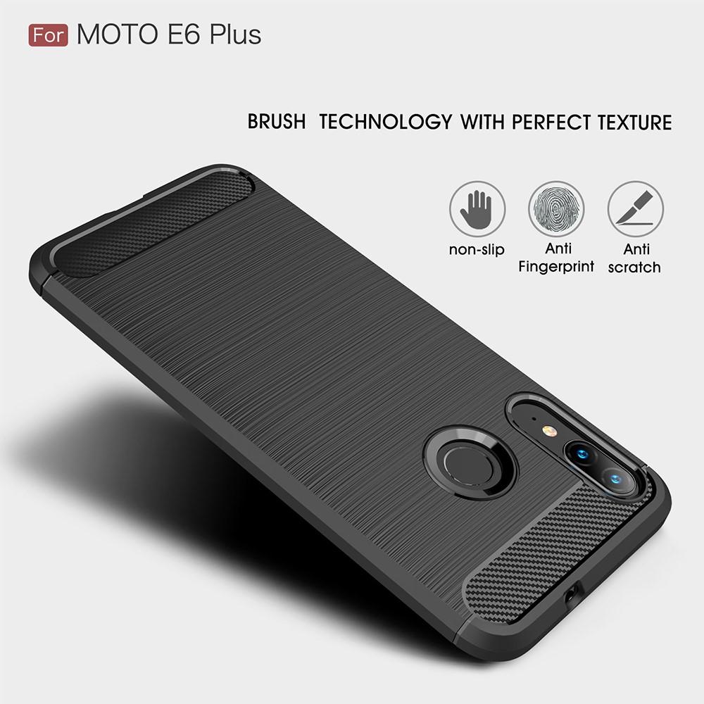 Brushed TPU Case Motorola Moto E6 Plus Black