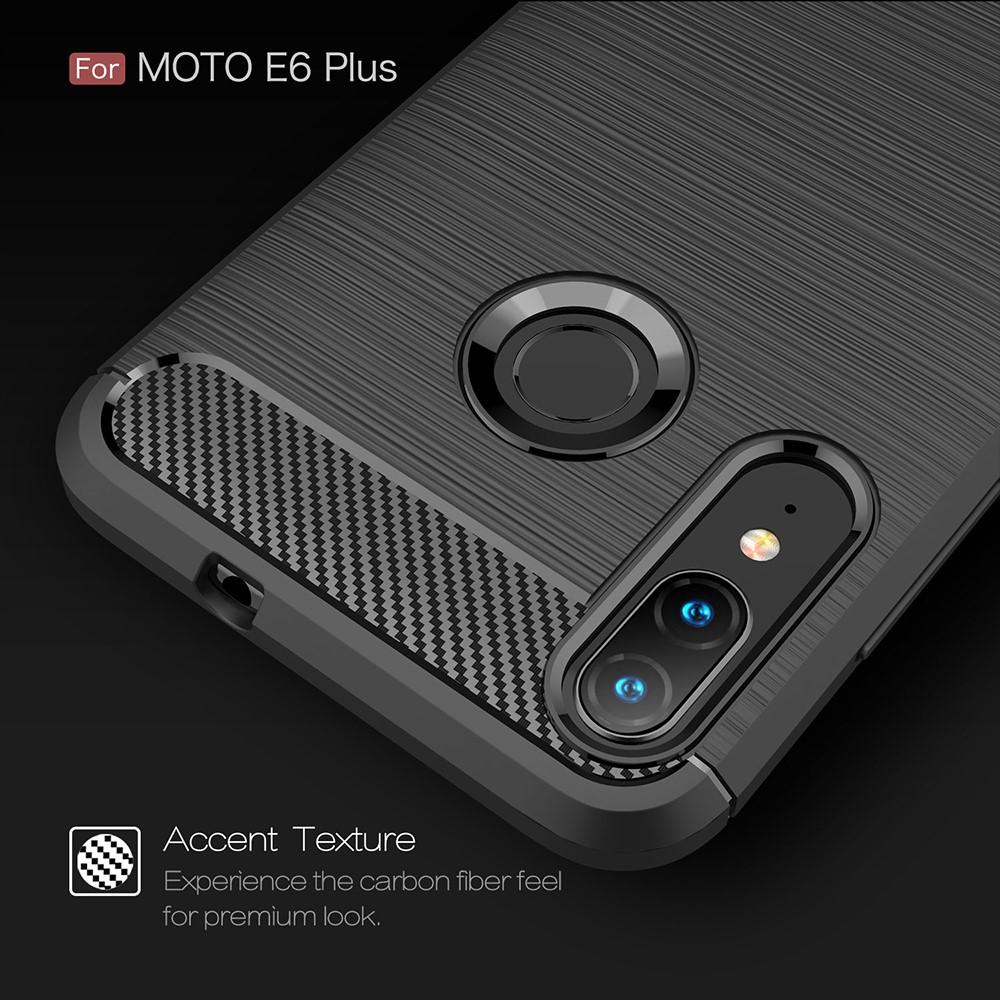 Brushed TPU Case Motorola Moto E6 Plus Black