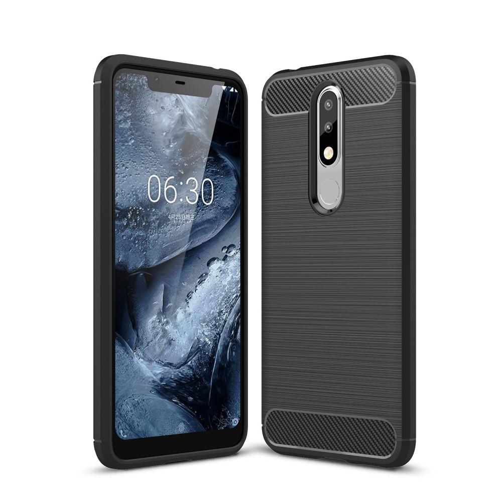 Brushed TPU Case Nokia 5.1 Plus black