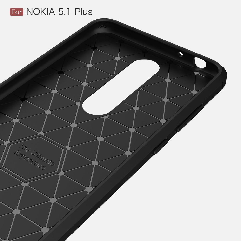 Brushed TPU Case Nokia 5.1 Plus black