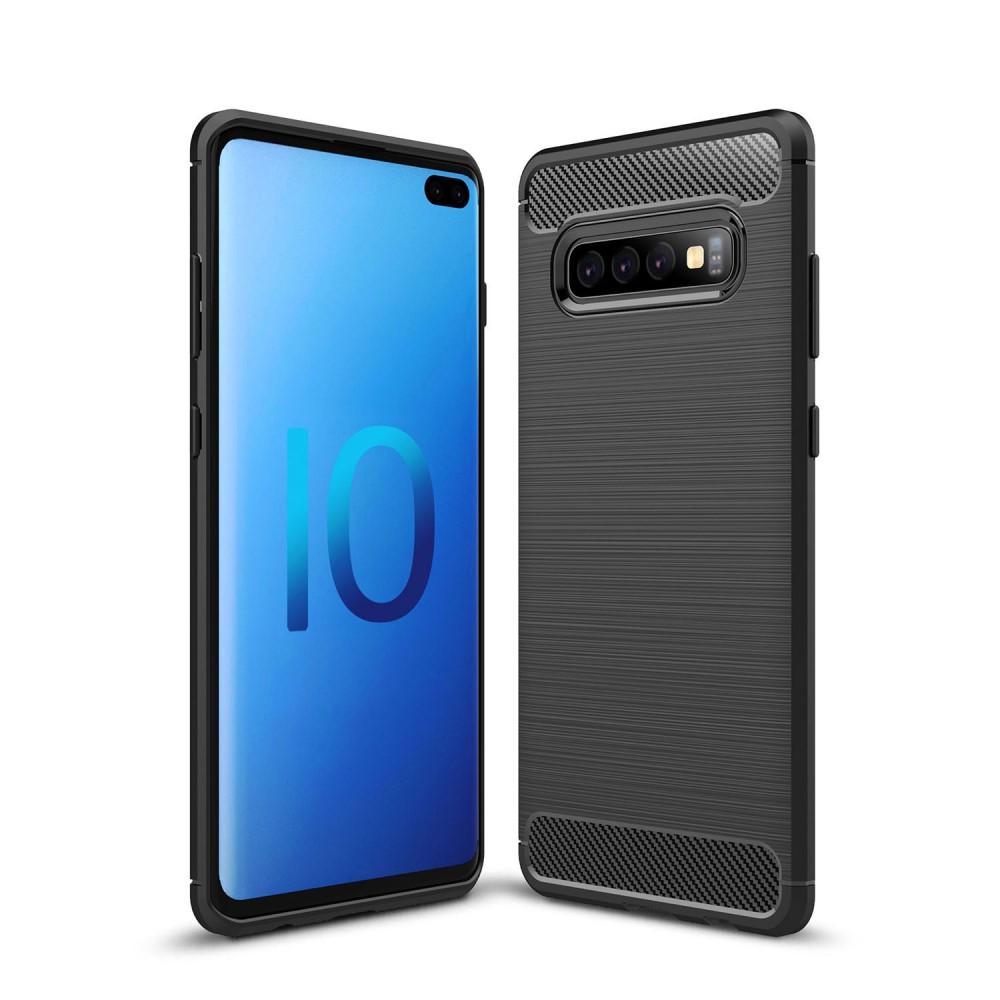 Samsung Galaxy S10 Plus Skal TPU Brushed Svart