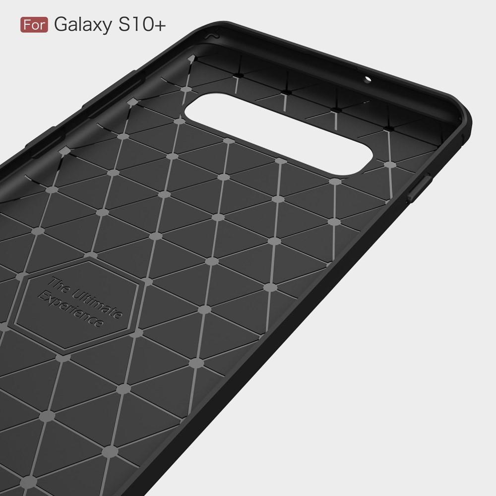Samsung Galaxy S10 Plus Skal TPU Brushed Svart
