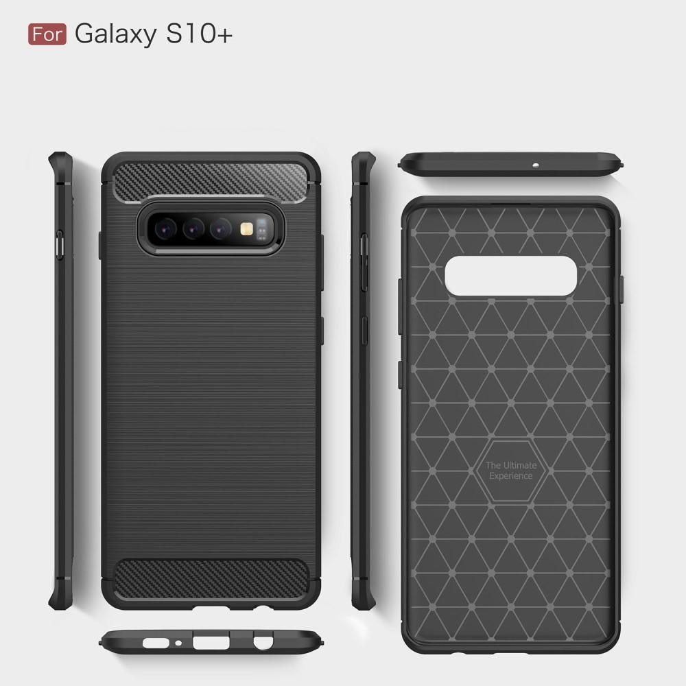 Samsung Galaxy S10 Plus Skal TPU Brushed Svart