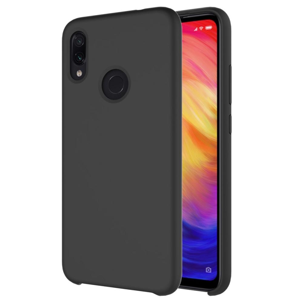 Liquid Silicone Case Xiaomi Redmi Note 7 Black